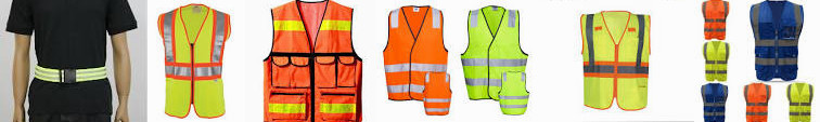 polyester ribbon and Hi-Vis Reflective fabric straps Class Visibility I-84 vest Advanced Vest | v82-