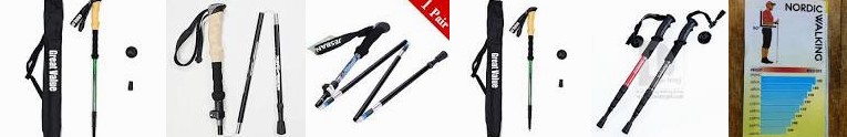 Compact : Alloy Aluminum AntiShock Walking Lightweight Trekking Backpacking ZBTECH Deals Poles Stick