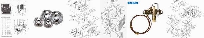 Sinopts queen, Burner Kitchen 1600 Small China stove Wood Parts: wood Parts Burner, Ods Queen Applia