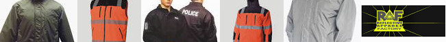 S (RAF) Polyester Men Garment Reflective Ltd. Jacket Detachable to size Woven Brands Factory Profile