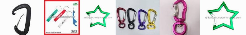 carabiner Star-Shape Keychain Snap for custom wholesale Clip swivel Aluminum CNKIMJEE Dr hammock Bla