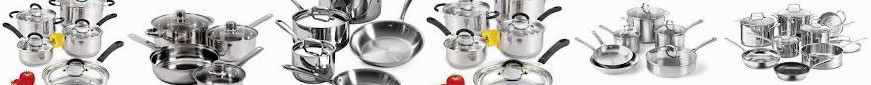 Cookware Clad 10-Piece : with Gibson 18/10 Cuisinart Classic Tri-Ply 10-pc. 7-Piece Professional ...