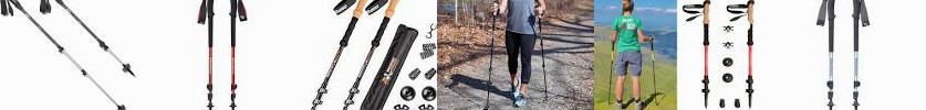 Everest REI Gear: Black Trekking Trek - | Diamond Hiking/Trekking Gear Pair Poles Montem Passage Tra