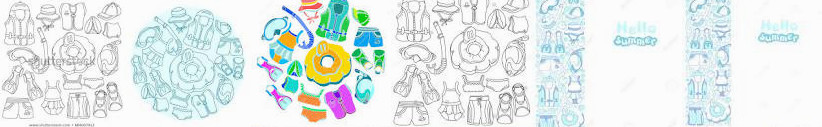 On Goods White Background. Lettering. Illustration Free ... Kids. (Royalty For Swimming Kids Sketch 